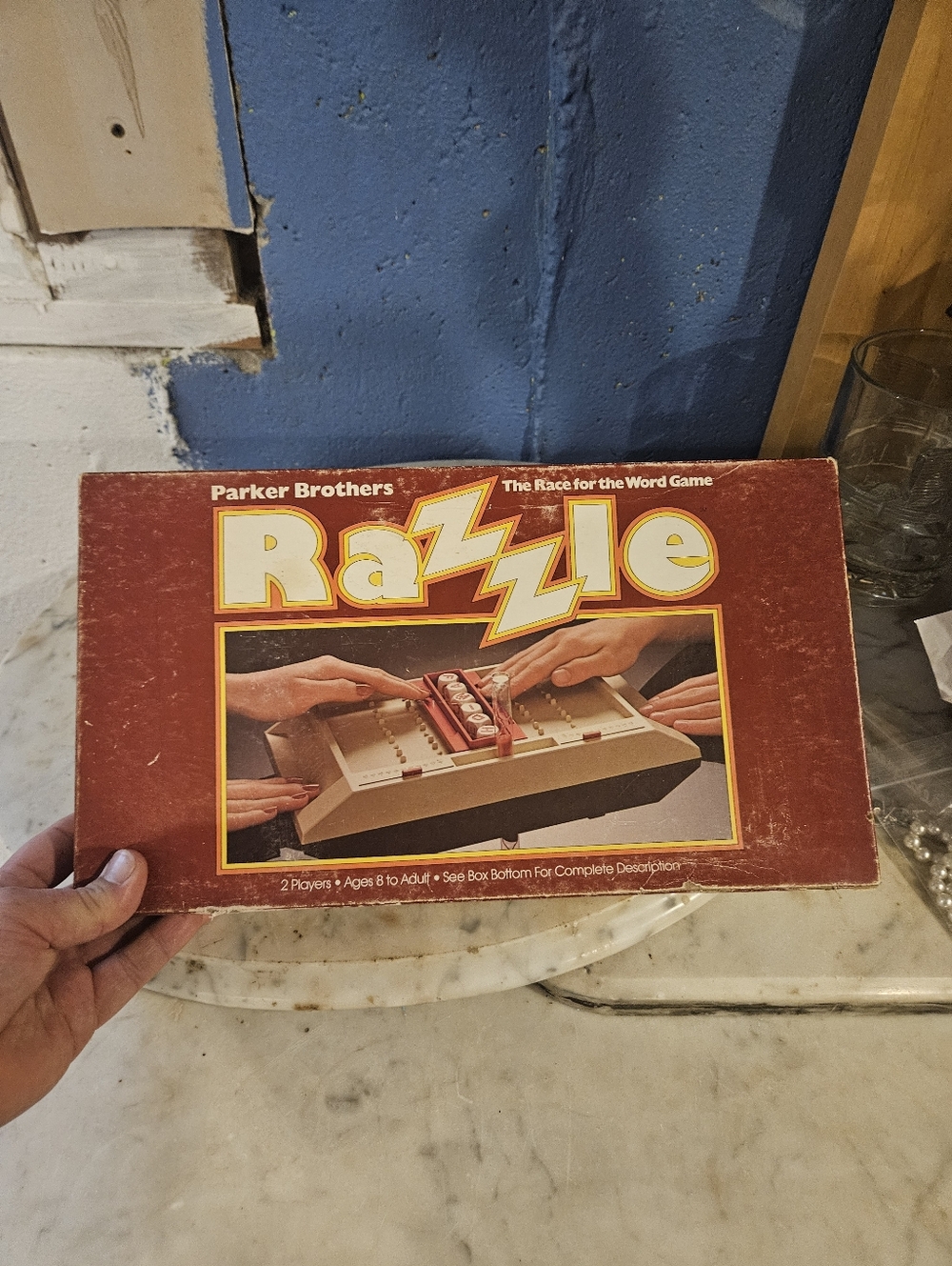 Razzle Board Game -Complete -Race For The Word Game-1981 Parker Brothers Vintage